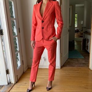 Armani coral suit